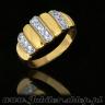 Jeweller shop, Gold ring with zircons