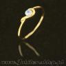 Jeweller shop, gifts, Gold ring with zircons