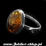 Jewellery shop, Silver bracelet with an amber