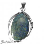 Silver Pendant with a turquoise